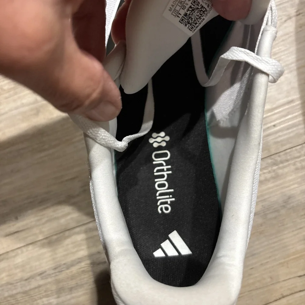Adidas Men's Run Falcon 5 Sneaker‎ White/Black/Red Size 11 IE0551